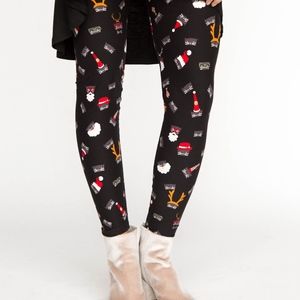 Santa Cat Christmas Leggings